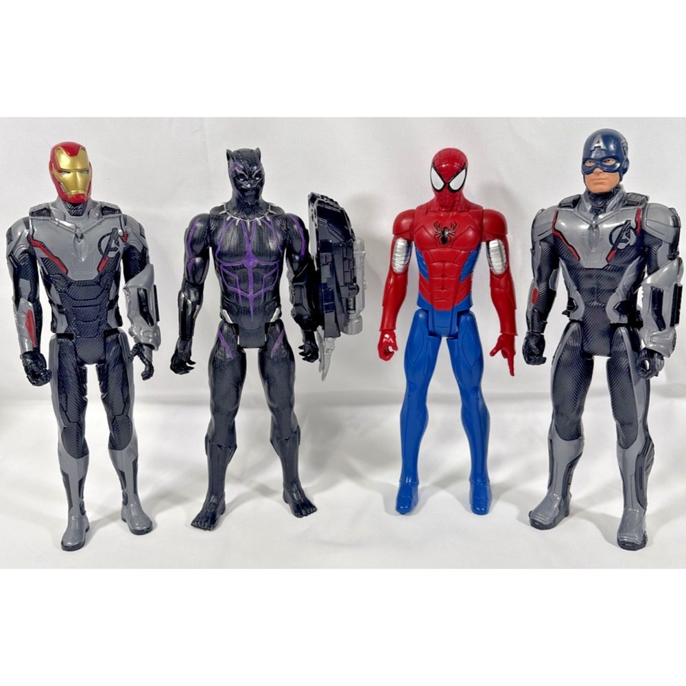 Hasbro Marvel Titan Hero Series Action Figure Lot 4pc 12" Multicolored Avengers